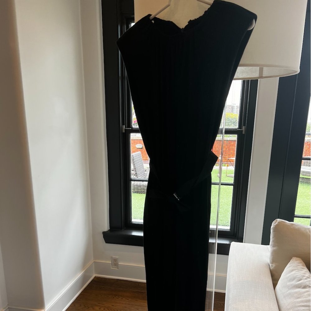 Somethingnnavy rainbow polka dot black bow jumpsuit